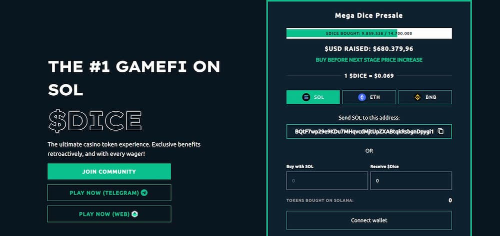Mega Dice Token – Beliebtes Krypto Casino bringt einen eigenen Coin heraus