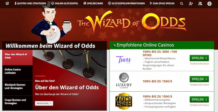Online-Plattformen-Wizard of Odds