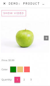 Product page image