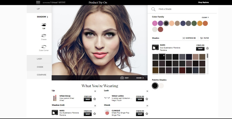 Product Visualization in Sephora