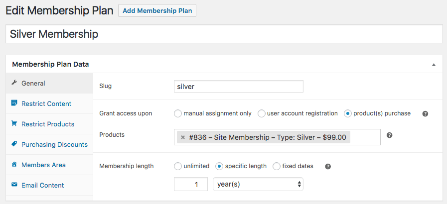 Woocommerce memberships