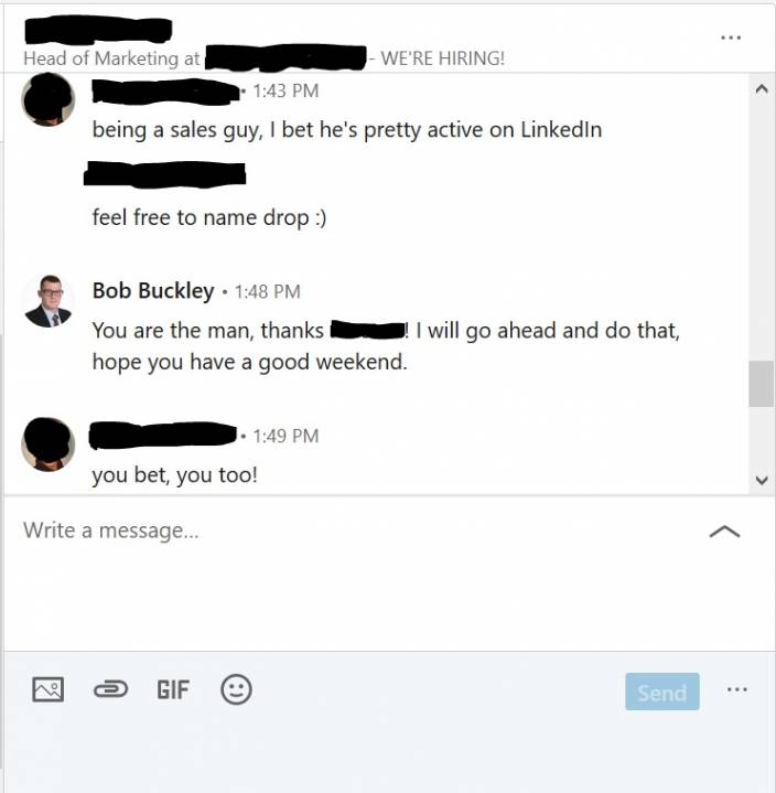 LinkedIn Conversation