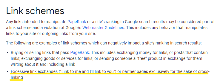 Google Guidelines for off page SEO