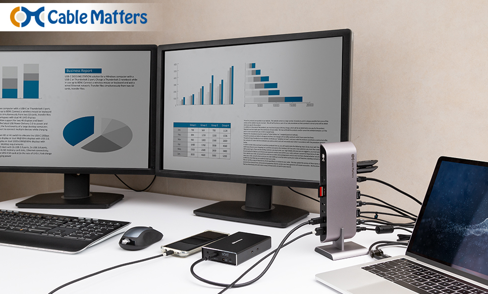 Cable Matters Dual Monitor USB-C Dock: Convenience, Functionality, and  Value - ReadWrite