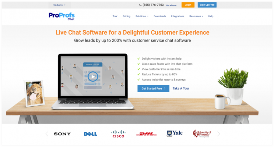 ProProfs live chat software