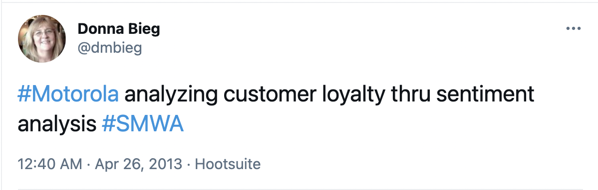 Motorola uses sentiment analysis
