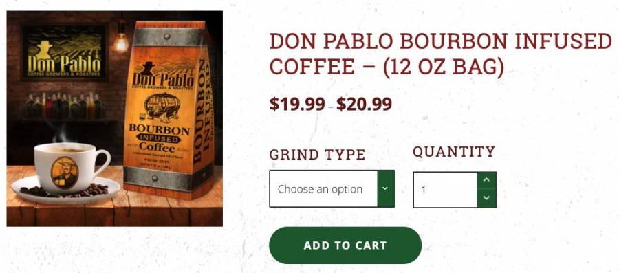 Don Pable Bourbon Infused Coffee 
