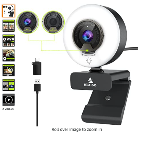 NexiGo 60FPS 1080P Webcam 