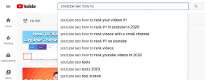 YouTube Search Terms