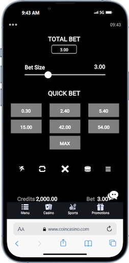 Thunderstruck II Slot bets