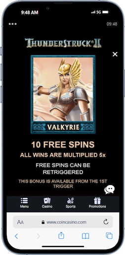Thunderstruck II Valkyrie Bonus