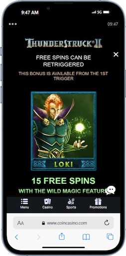 Thunderstruck II Loki Bonus