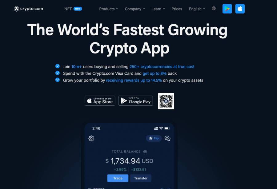 Crypto.com Website