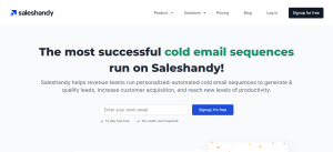 Saleshandy: Cold email software