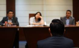 man inside a courtroom