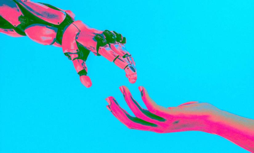 Hand shaking robot hand