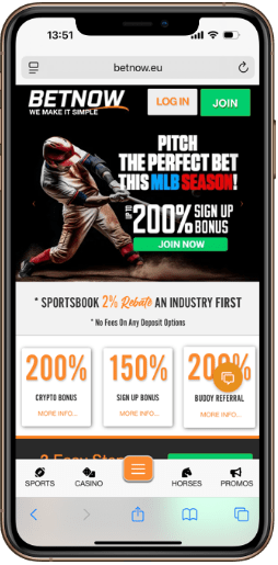 Open the BetNow Website