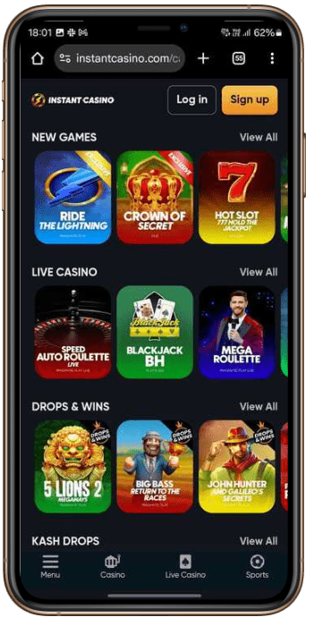 instant Casino New Games Online