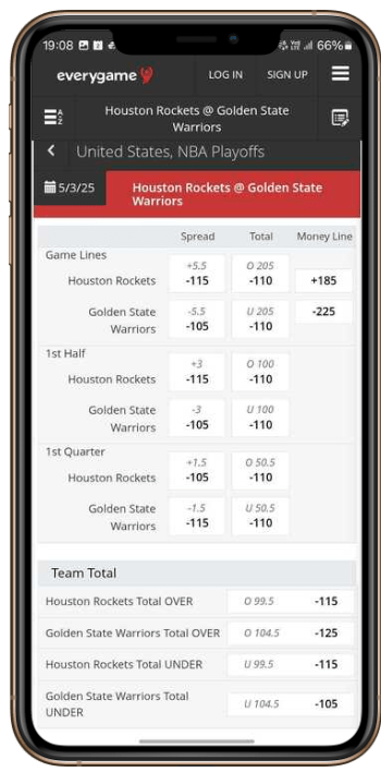 Everygame Betting Site