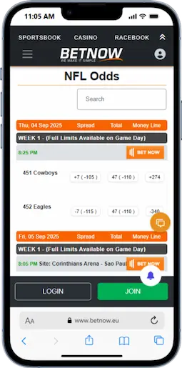 NFL Football Betting At BetNow
