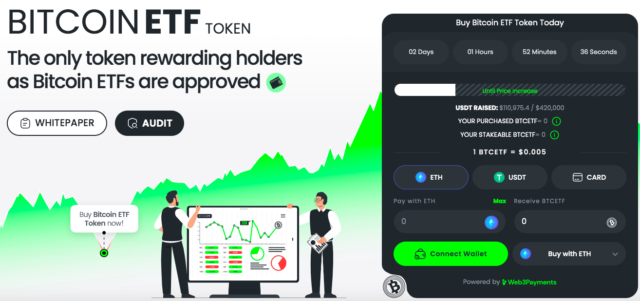 Bitcoin ETF Token presale