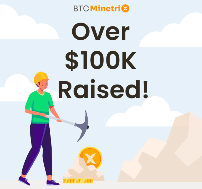 Bitcoin Minetrix over $100k raised