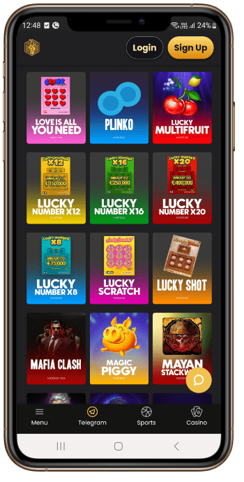 Lucky Block Instant Win Games on Telegram