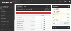 NFL betting at Everygame