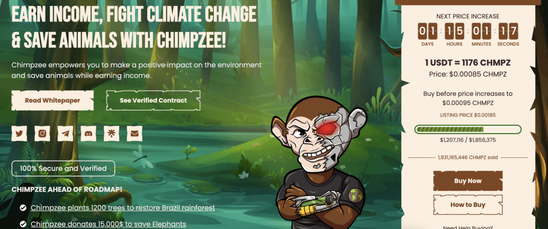Chimpzee presale 