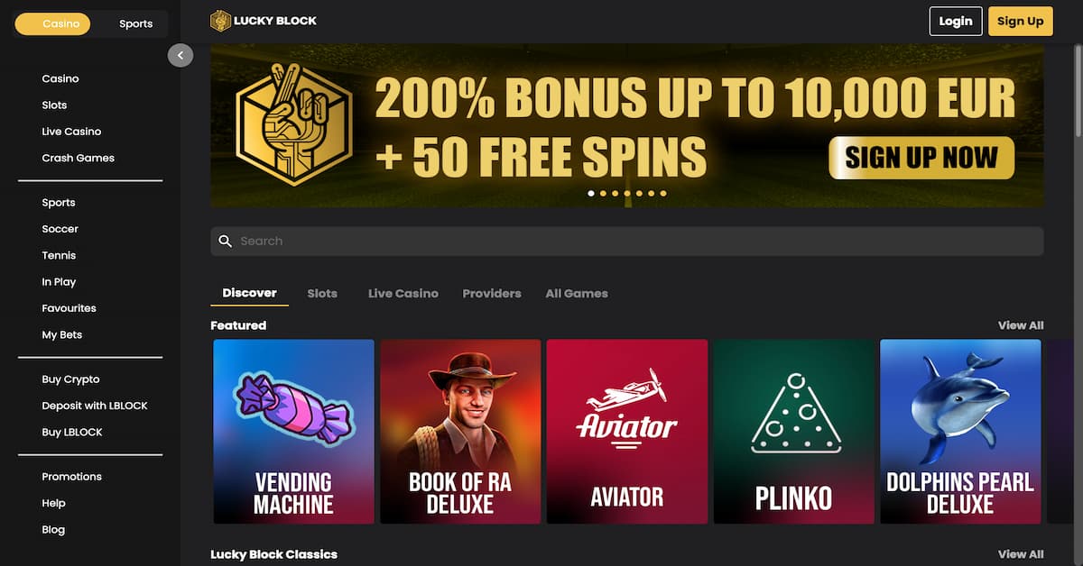 Lucky Block Casino Review & Bonus Codes for December 2023