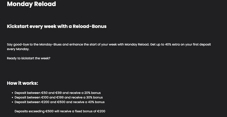 Lucky Block Monday Reload Bonus