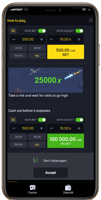 Crash Game at CoinCasino