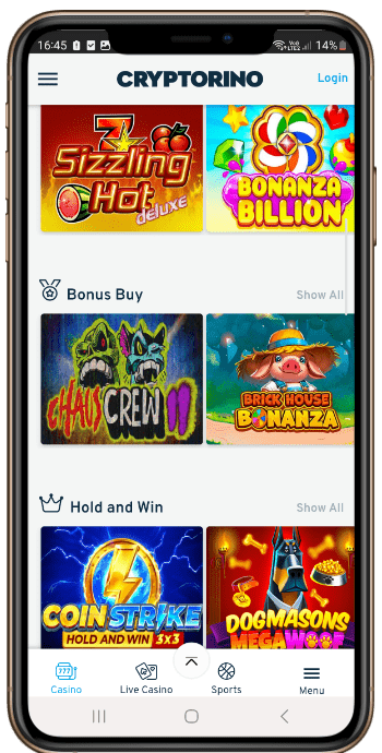 Cryptorino Crypto Casino