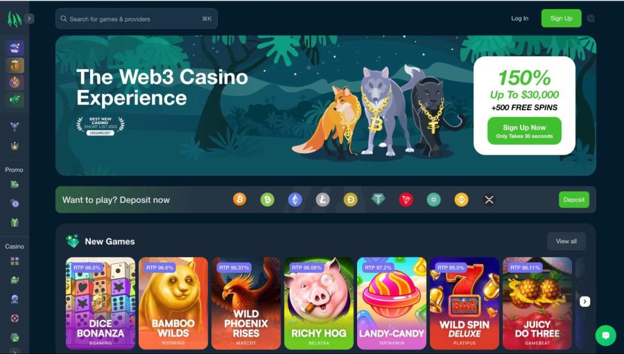 Wild.io Web3 casino with new games