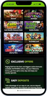 raging bull slot games