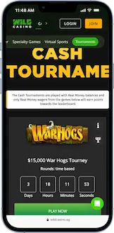 wild casino tournaments