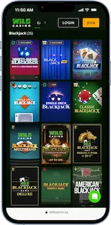 wild casino rng table games