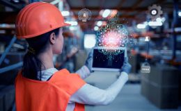 woman staring at ipad; workplace safety