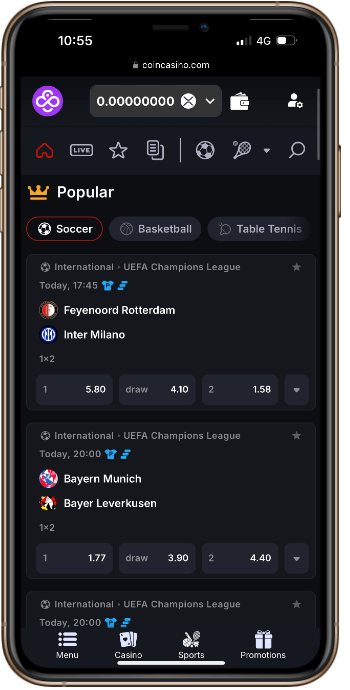 CoinCasino Sports Betting PH