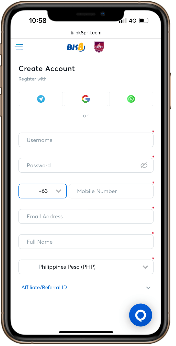 Register a New Account