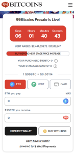 99Bitcoins Token ($99BTC) Crypto Presale