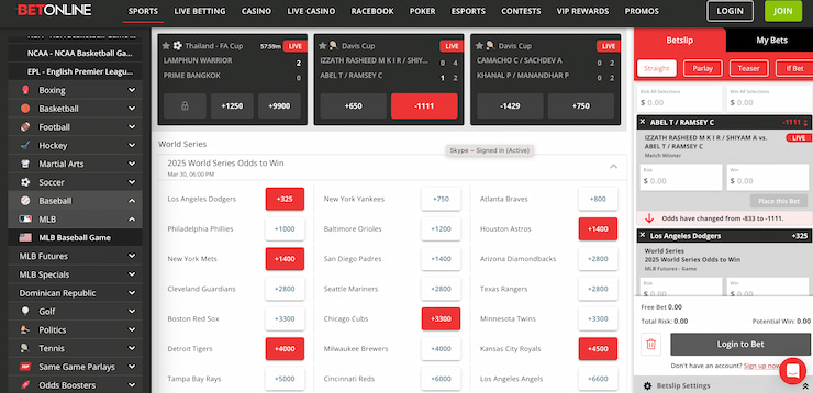 Baseball Betting at BetOnline