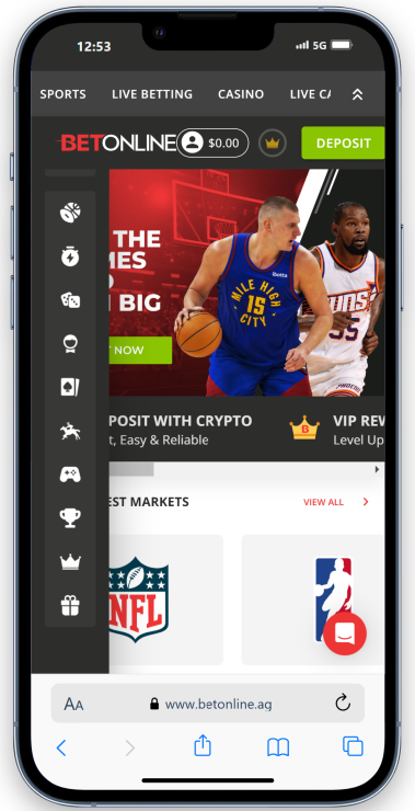 Step 1: Visit Sportsbook