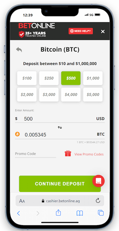 Step 4: Make Your First Deposit and Start Betting