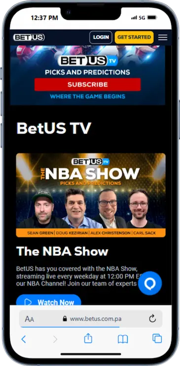 BetUS TV And Sports Betting in Texas