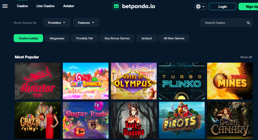 Betpanda’s Bonus Buy feature lets you purchase your ticket to big wins