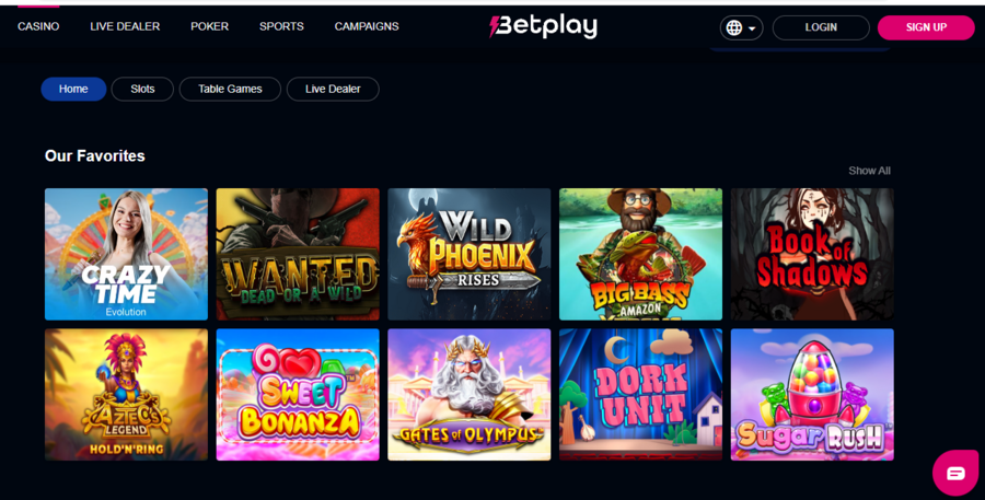 Betplay’s Lightning Network will have you playing in no time