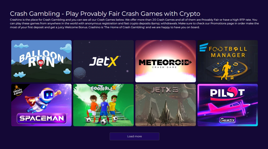 Crashino Offers 30+ Crash Gambling Games - Easy Reader News