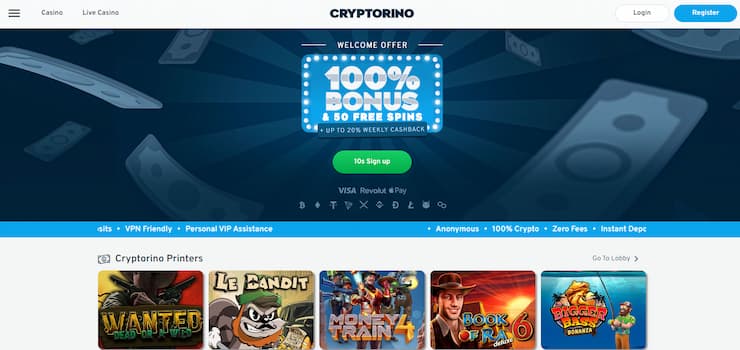 Cryptorino No Registration Casino