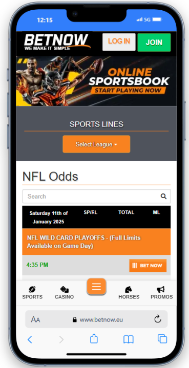 Betnow Offshore Mobile Sportsbook